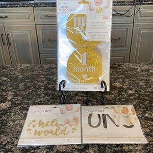 MOMENTA BABY ASSORTMENT OF IROM ART AND GLITTER REUSABLE STICKERS LOT OF 3 NWT